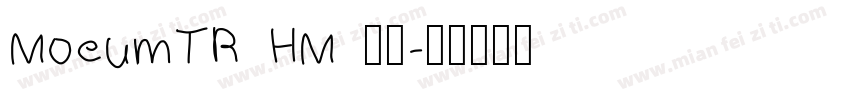 MoeumTR HM 常规字体转换